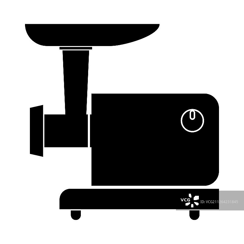 黑色电动绞肉机图标图片素材
