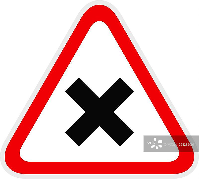 红色三角形警告危险符号矢量素材图片素材