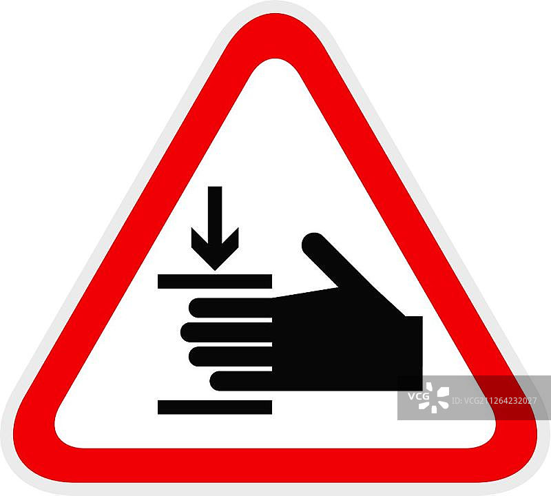 红色三角形警告危险符号矢量素材图片素材