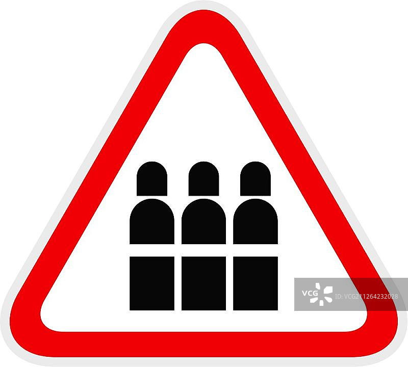 红色三角形警告危险符号矢量素材图片素材