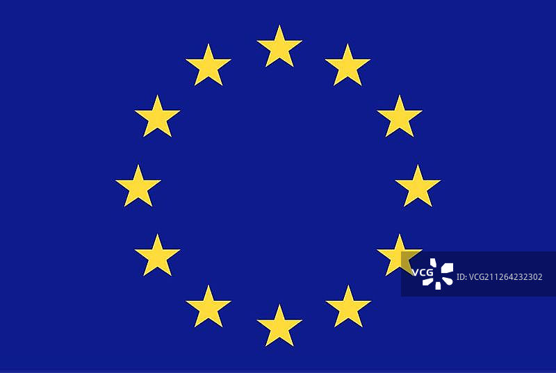 欧盟旗帜矩形图标图片素材