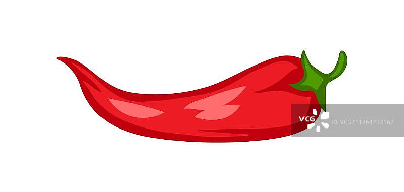 卡通插画：成熟的辣椒，秋季蔬菜图片素材