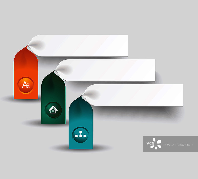 数字选项banner设计，可用于支付计划、在线服务、价格表、网站和应用程序图片素材