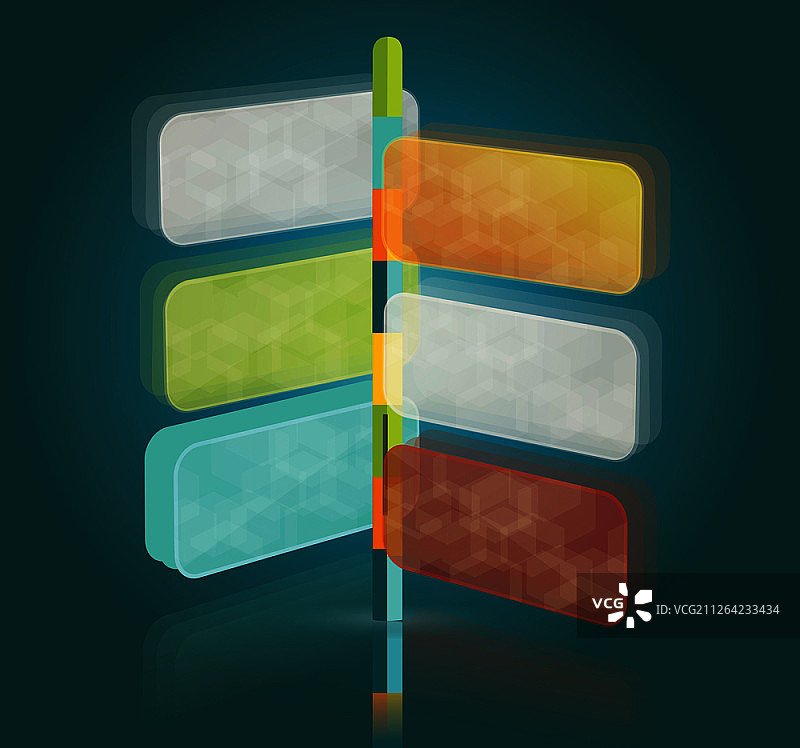 路标多向指针图模板图片素材