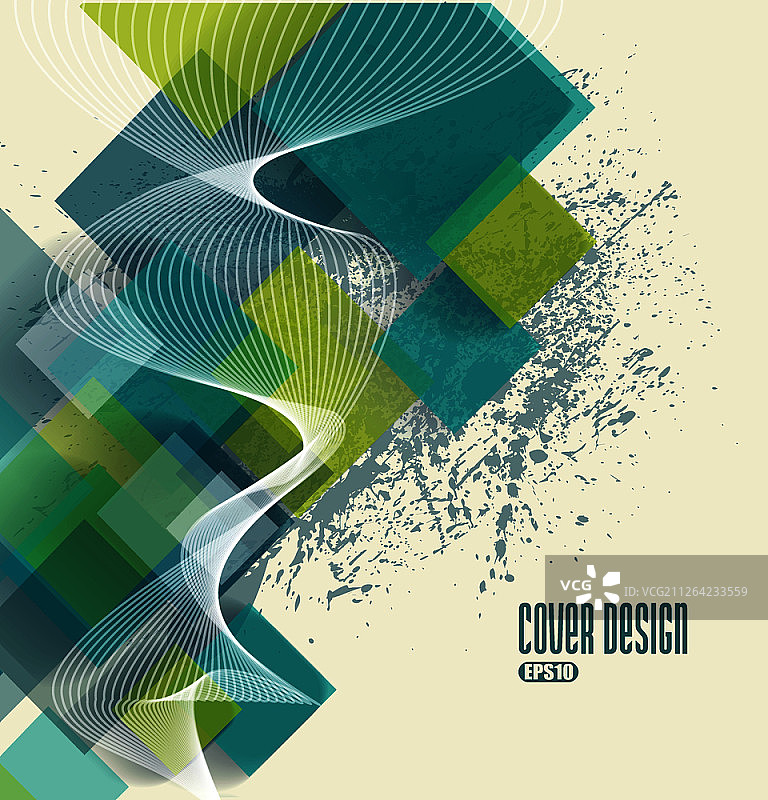 未来几何背景抽象透明菱形矢量插画图片素材