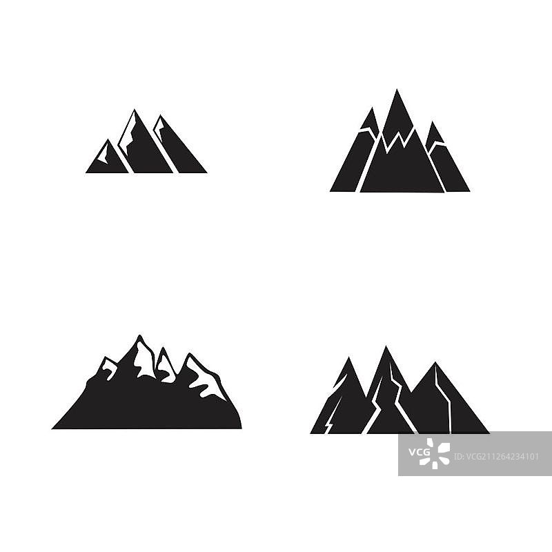 山图标合集图片素材