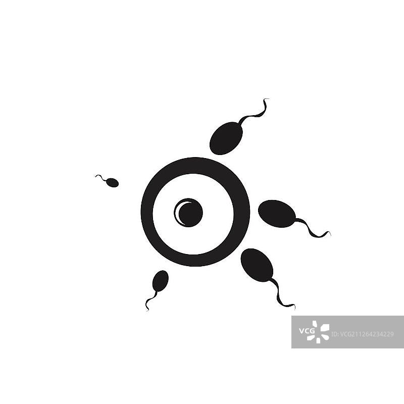 精子受精图标图片素材