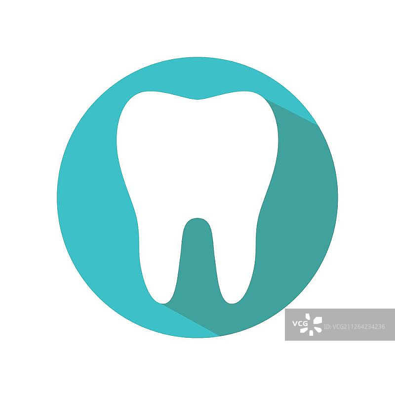 扁平风格牙齿图标图片素材
