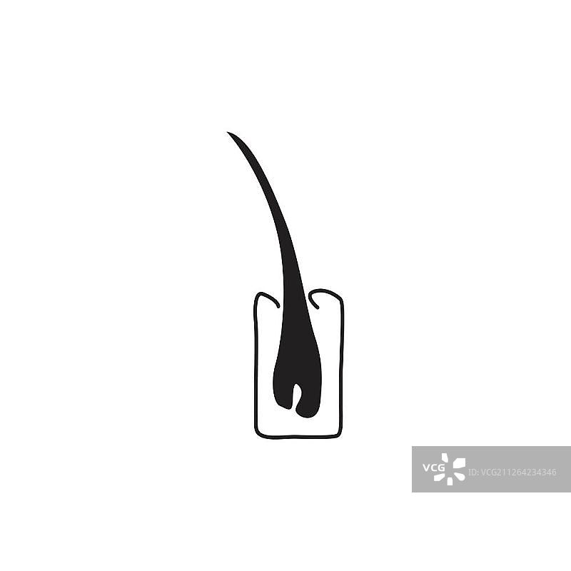 头发细节插图图片素材