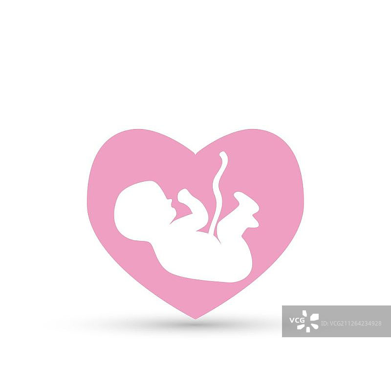 婴儿超声波诊断成像扁平图标图片素材