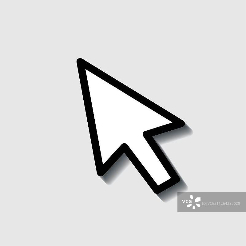 鼠标光标符号 - 箭头点击指针插图图片素材