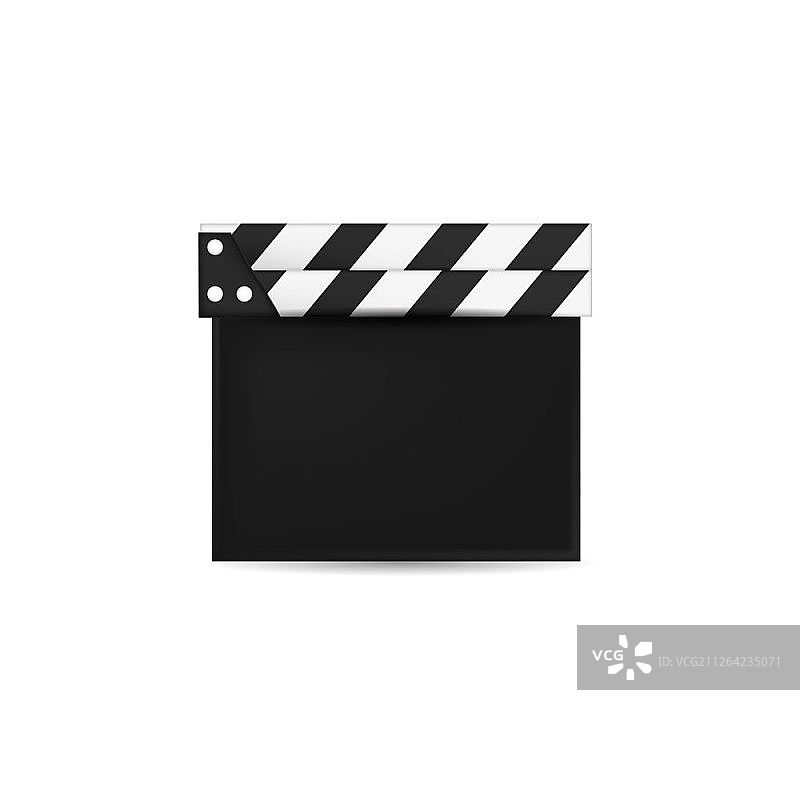 3D电影场记板矢量插画图片素材