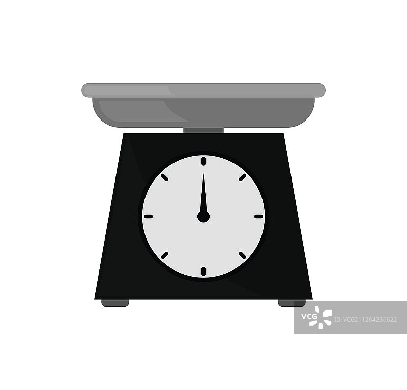 显示销售产品重量的指针秤矢量图图片素材