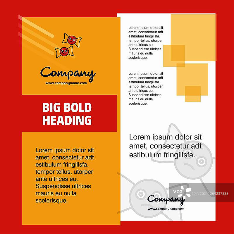 蜘蛛网与蜘蛛公司宣传册封面设计，公司简介、年度报告、演示文稿、宣传单矢量背景图片素材