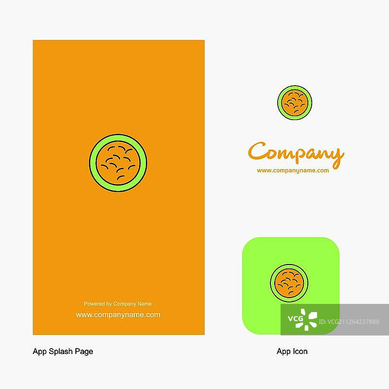 细菌公司Logo App图标和启动页设计创意商务App设计元素图片素材