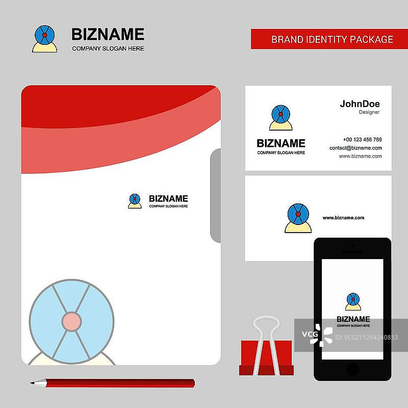 磁盘头像商业Logo、文件封面名片和移动应用设计。矢量图图片素材