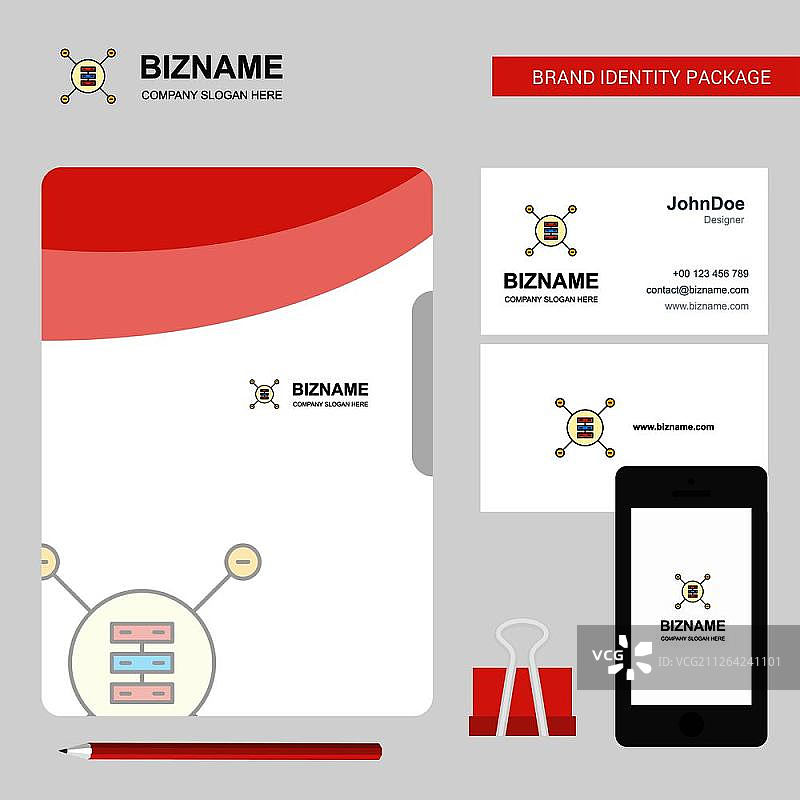 网络路由器商业Logo、文件封面名片和App设计矢量素材图片素材