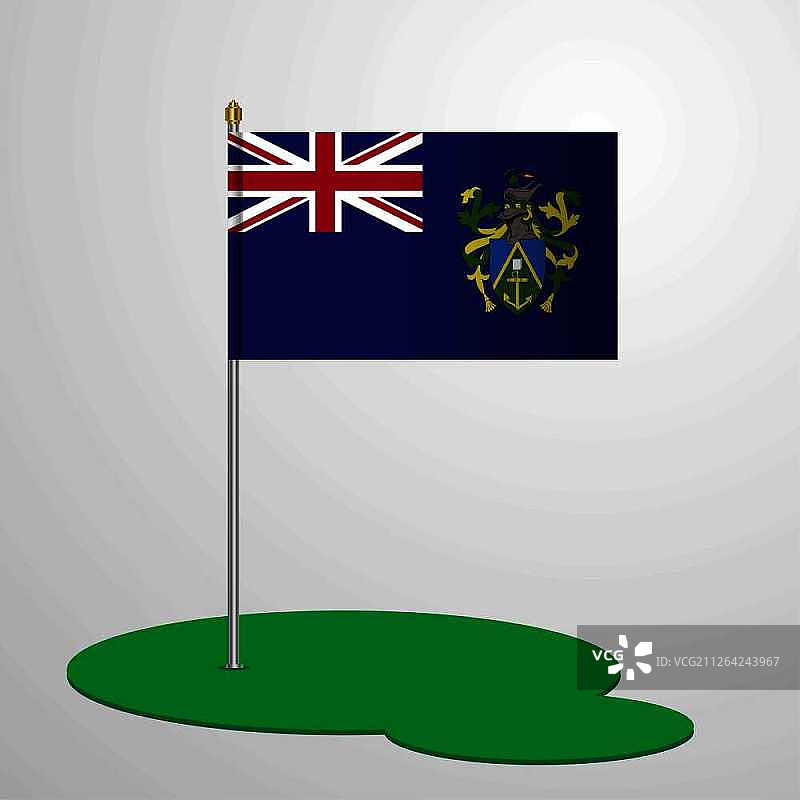 皮特凯恩群岛旗杆图片素材