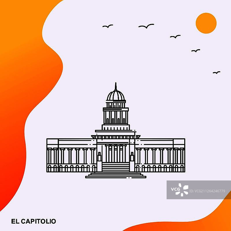 旅行国会大厦海报模板图片素材