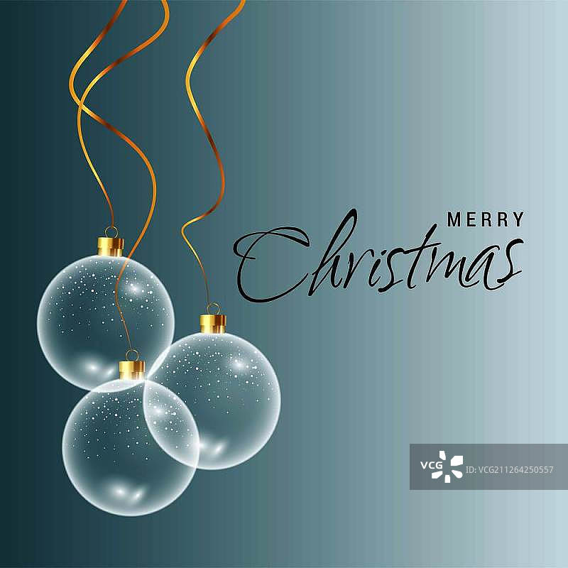 创意优雅设计的浅色背景圣诞贺卡矢量图图片素材