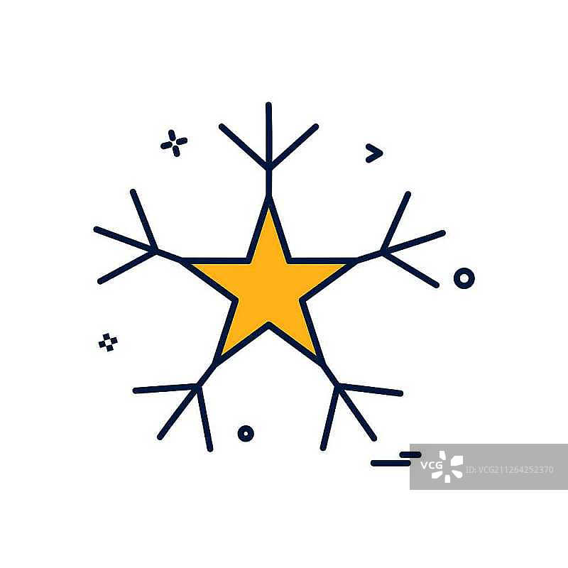 雪花图标设计矢量图图片素材