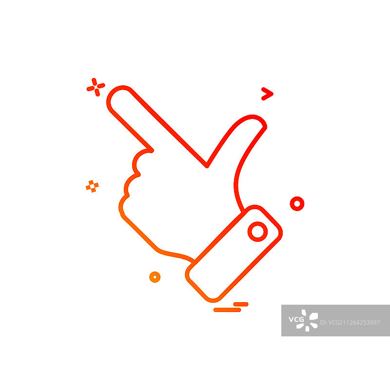 手部选择点击图标矢量设计图片素材