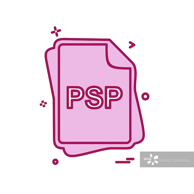 PSP文件类型图标设计矢量图图片素材