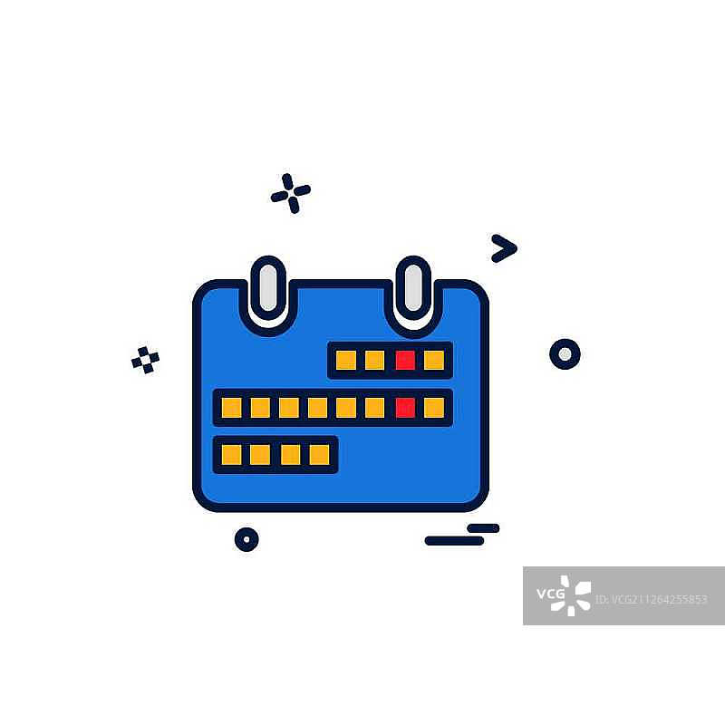 日历图标设计矢量图片素材