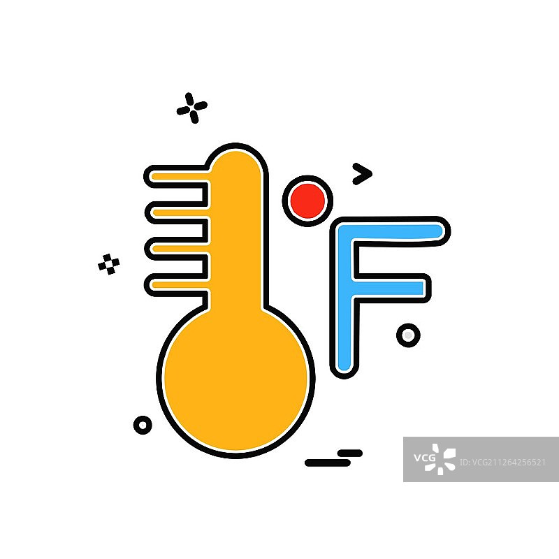 温度图标设计矢量图图片素材