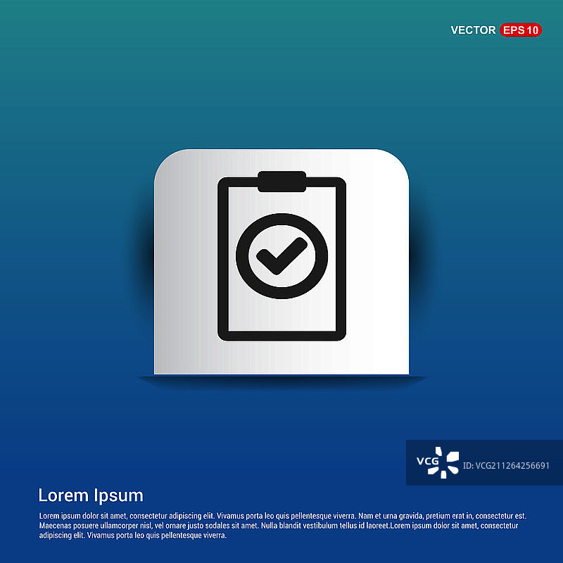 添加加号图标 - 蓝色贴纸按钮图片素材