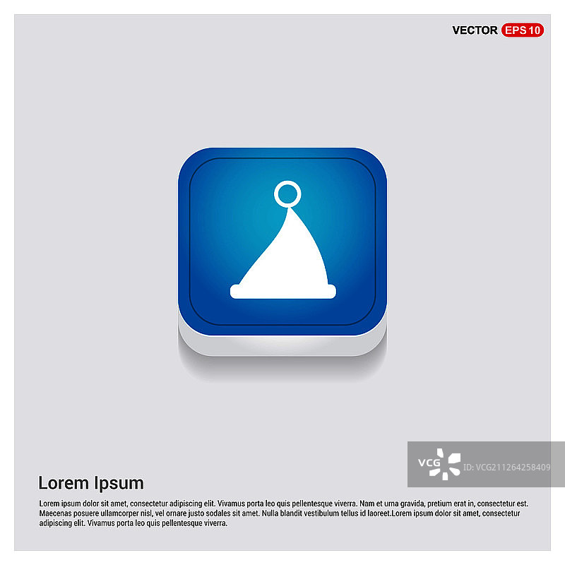 圣诞老人帽子图标图片素材