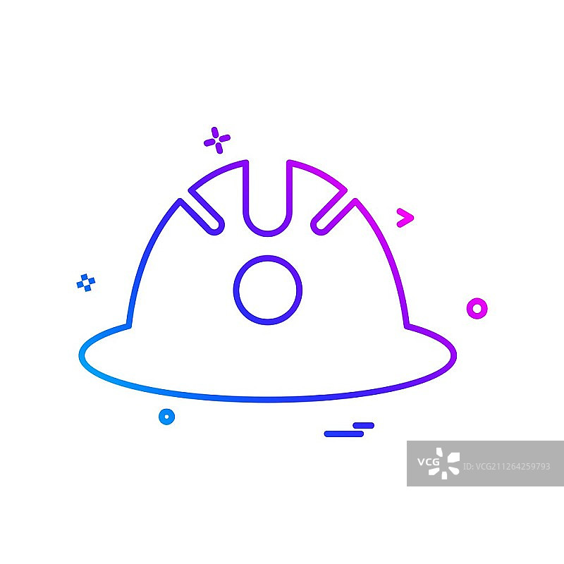 头盔图标设计矢量素材图片素材