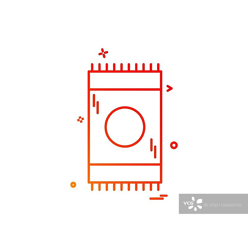 祈祷垫图标设计矢量图图片素材