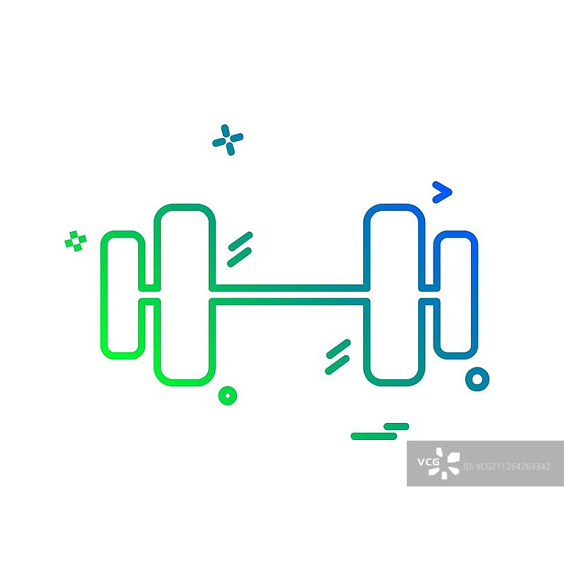 哑铃图标设计向量图片素材