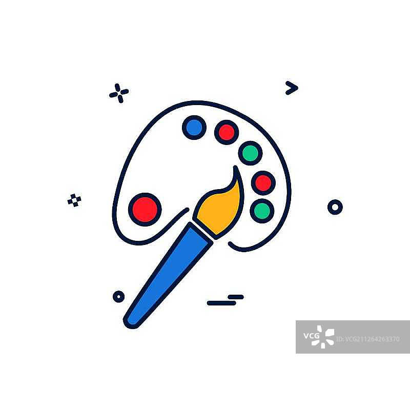 油漆图标设计矢量图片素材