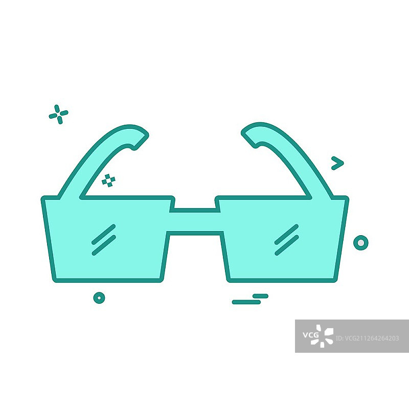 眼镜图标设计矢量图片素材