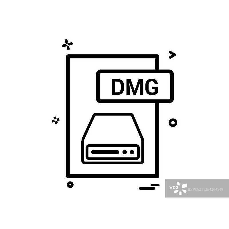 DMG文件格式图标矢量设计图片素材