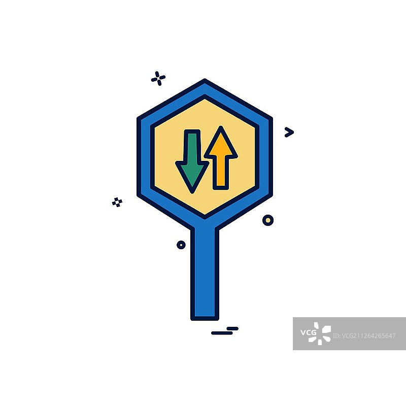 单行道箭头标志图标矢量设计图片素材