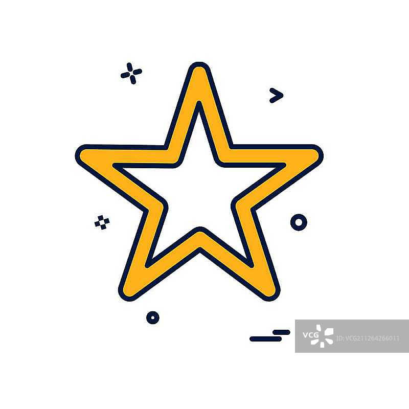 星星图标设计矢量图图片素材