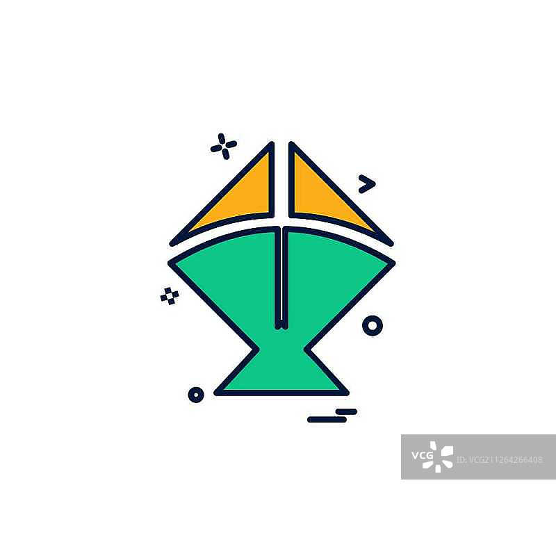 风筝图标矢量设计图片素材