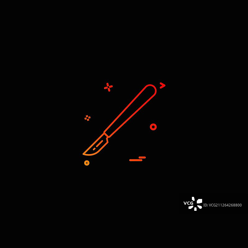 医疗刀具图标矢量设计图片素材