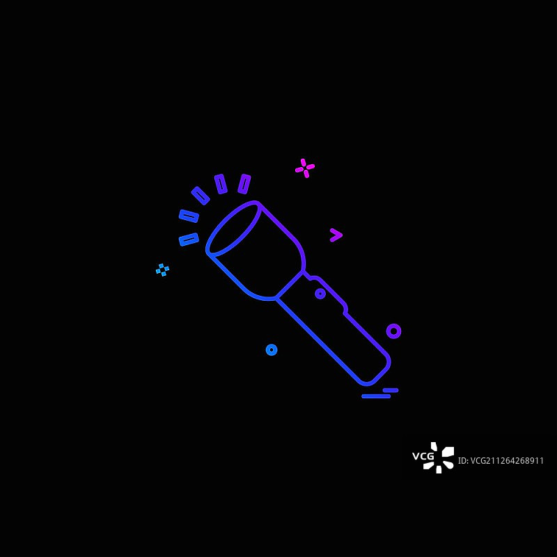 手电筒图标矢量设计图片素材