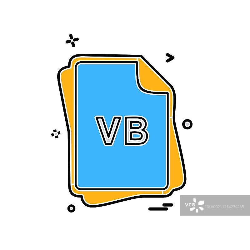 VB文件类型图标设计矢量图片素材