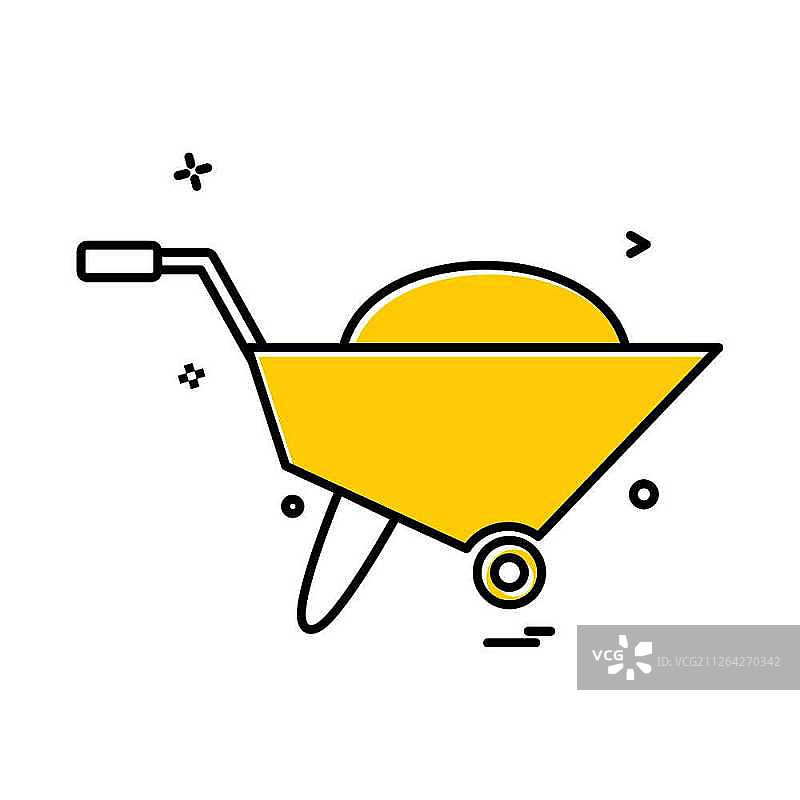 手推车图标矢量图图片素材