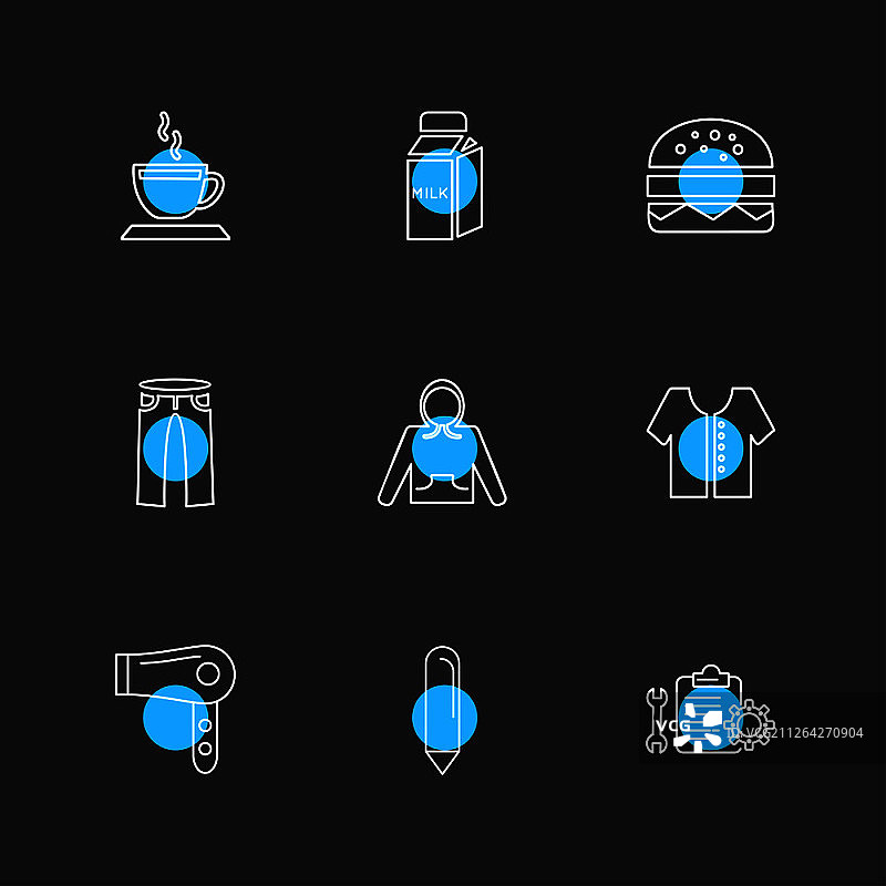 服装合集：矢量图标、设计、标签与折扣图片素材