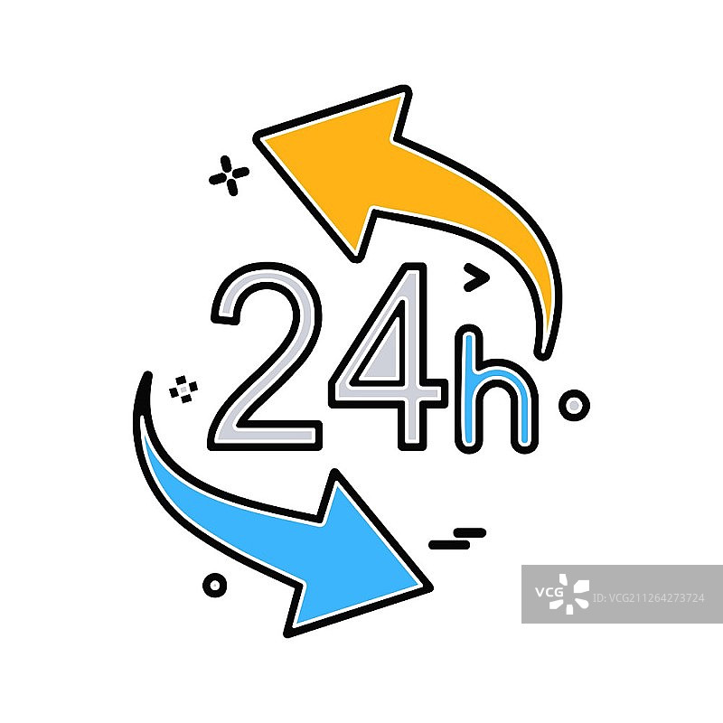 时钟图标设计矢量图片素材