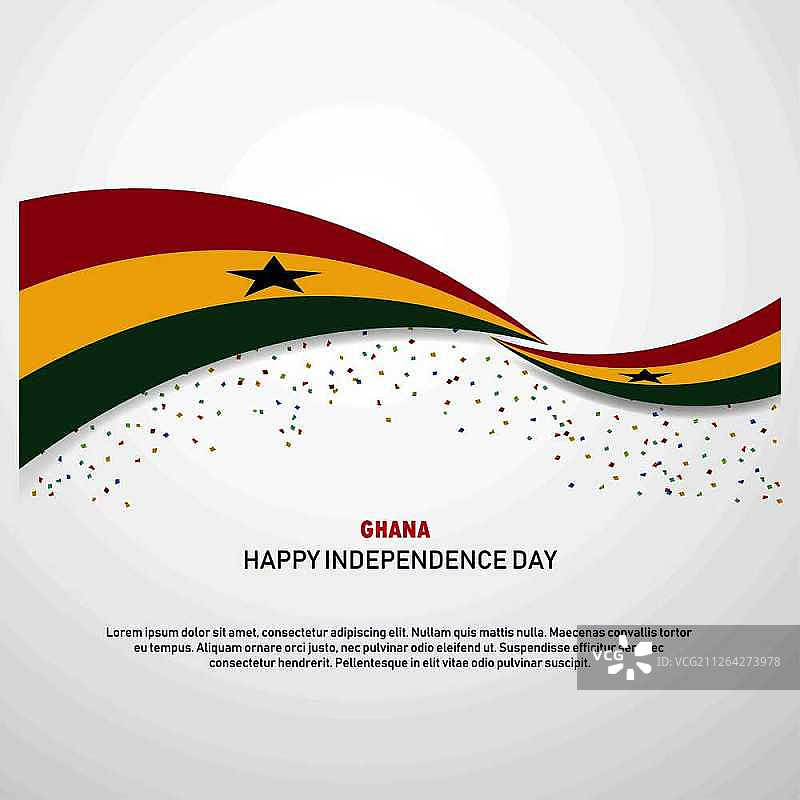 加纳独立日快乐背景图片素材