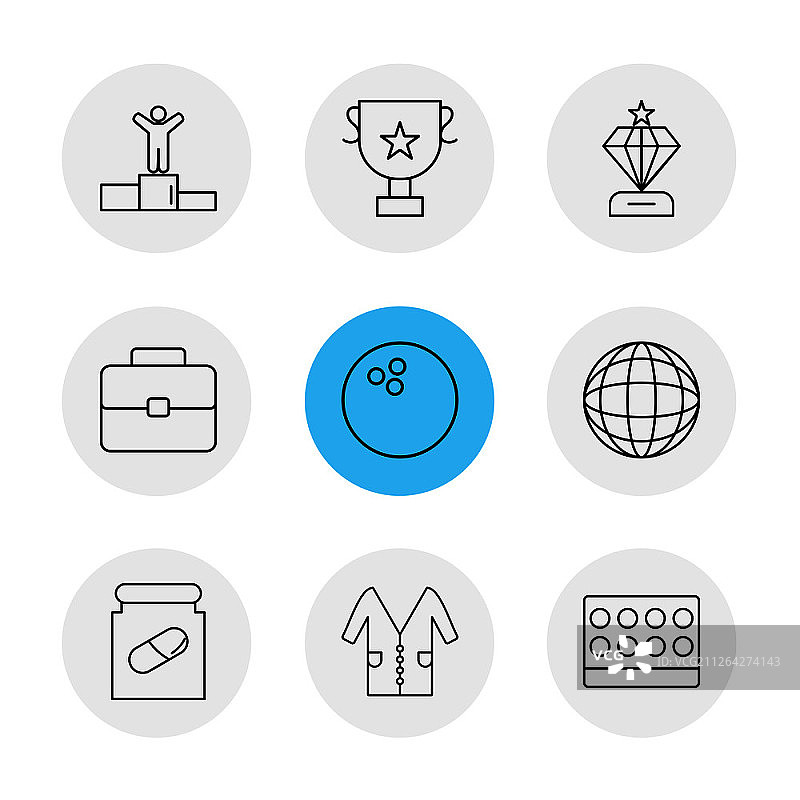 奖项、公文包、医药、奖杯、钻石、保龄球、地球、世界、实验服、医疗、logo、设计、矢量、标志、标签、符号、图标、插图、图形、风格图片素材