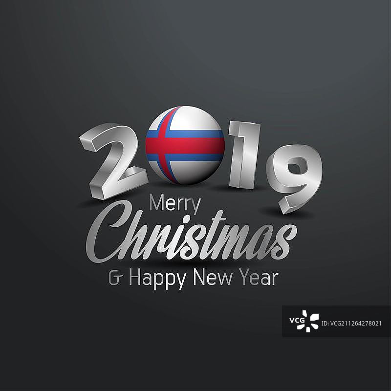 2019法罗群岛国旗圣诞节排版新年抽象庆典背景图片素材