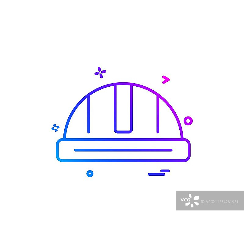 劳保头盔矢量设计图片素材